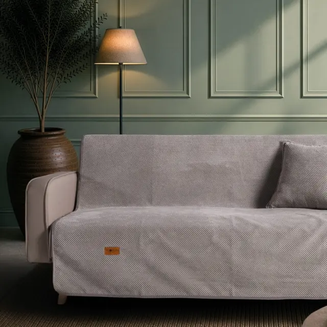 Ριχτάρι Αντιολισθητικό Αδιάβροχο Pearl 11 Grey TEORAN Διθέσιο 180x250cm