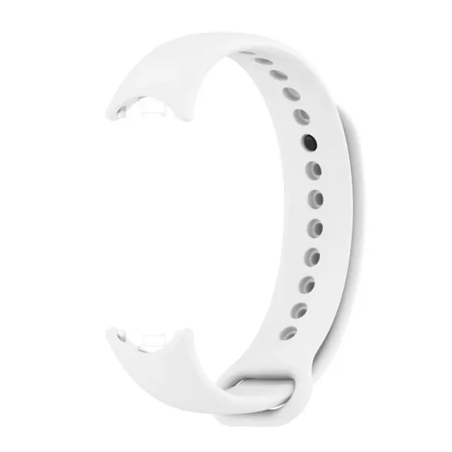 Λουράκι Σιλικόνης για Xiaomi Smart Band 8/Smart Band 9/Smart Band 10- White OEM 2