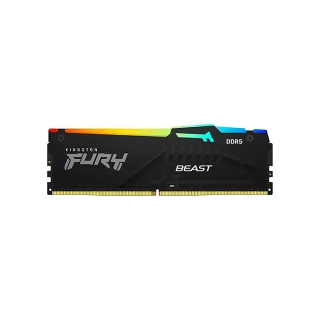 Kingston Μνήμη Ram Fury Beast Black RGB EXPO AMD 16GB 5600MHz CL36 (KF556C36BBEA-16)