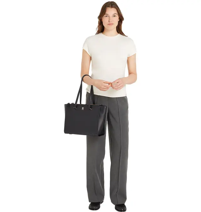 Τσάντα TOMMY HILFIGER TH Eternity Tote 16948 Μαύρο 2