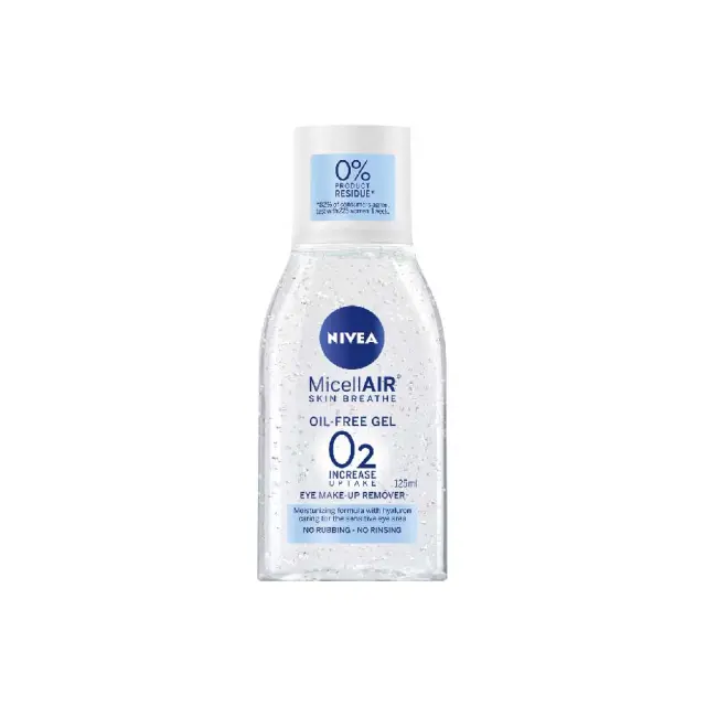 Nivea Micellar Μη Λιπαρό Gel Ντεμακιγιάζ Ματιών 125ml