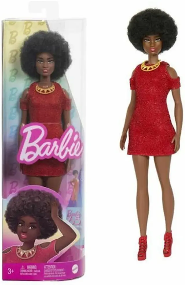 Barbie Fashionistas Κόκκινο φόρεμα / HRH18 (Mattel)