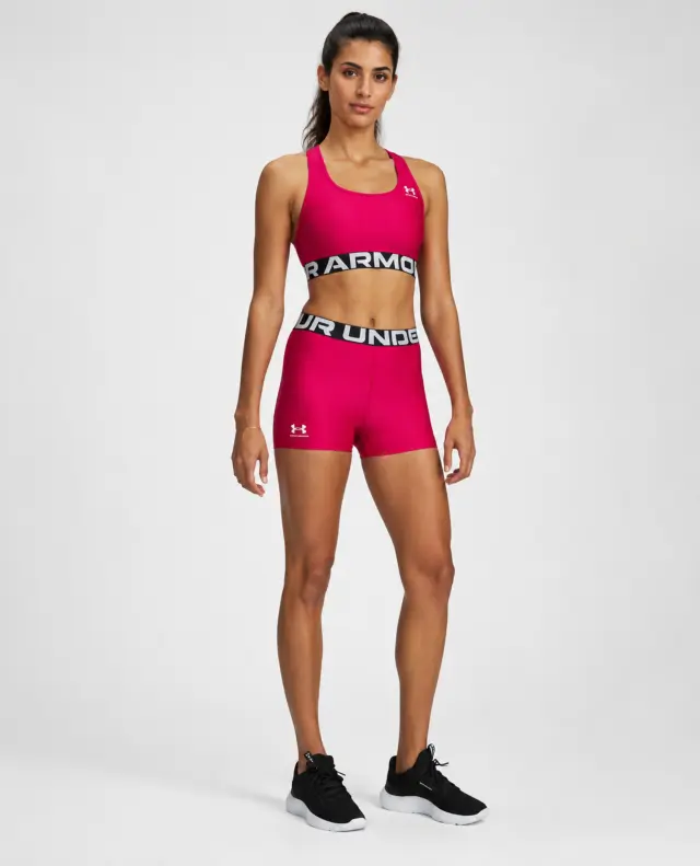 Under Armour HeatGear Shorty Γυναικείο Compression Σορτς Φούξια - XS