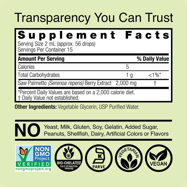 Nature's Answer Saw Palmetto Extract 2