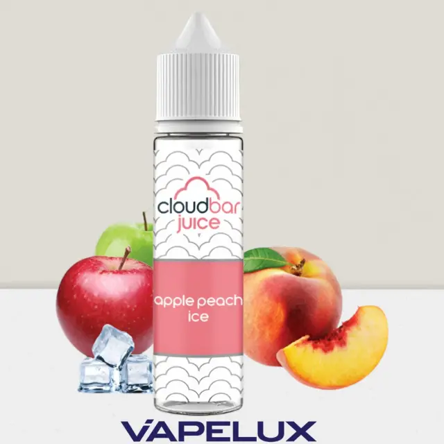CloudBar Juice Flavor Shots Apple Peach Ice 12ml to 60ml