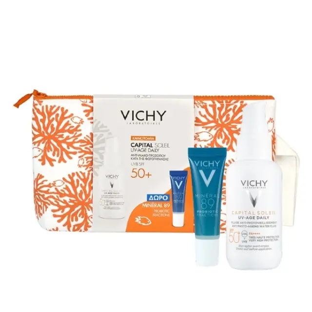 Vichy Capital Soliel Promo UV- Age Daily Spray Spf50+ 40ml και Δώρο Mineral 89 Probiotic Fractions 10ml