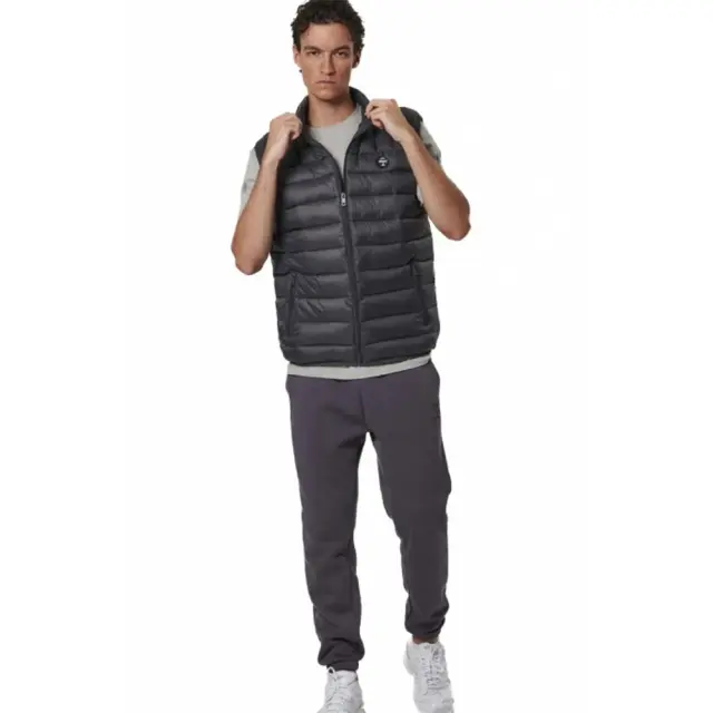 Body Action Men's Lightweight Quilted Vest Jacket Μαύρο 073534-01 (Body Action) 2