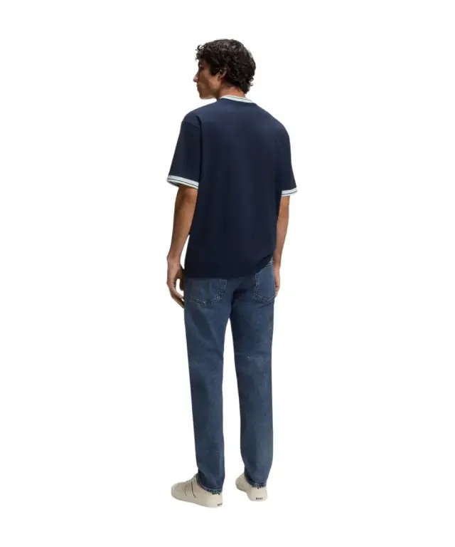 Hugo Boss - Ανδρικό Παντελόνι Τζιν Re Maine Bo comfort-stretch 50559869-424 Μπλε Σκούρο - W35 L32 3