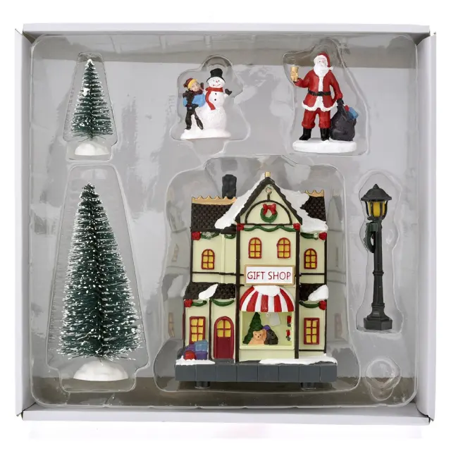 Gift Shop Με Φιγούρες Polyresin 10x7x13cm Σετ 6Τμχ