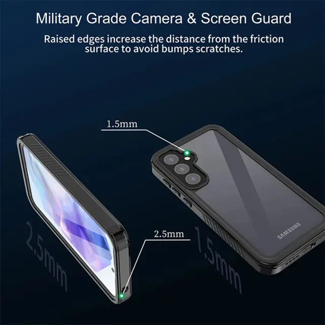 ShellBox - Waterproof IP68 Case - Samsung Galaxy S23 FE - Black 3