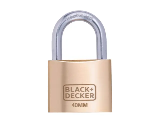 Λουκέτο ασφαλείας Πέταλο Black+Decker με 3 κλειδιά - 40mm 8301100000000000