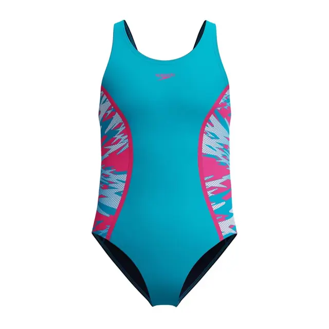 Speedo Girl's HyperBoom Splice Muscleback Swimsuit Τυρκουάζ 8A000259003 (Speedo)