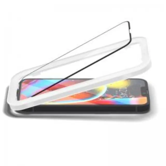 Tempered Glass Full Face Spigen Apple iPhone 13/ 13 Pro/ 14/ 16e Glas.tR Align Master FC Μαύρο N56788 3