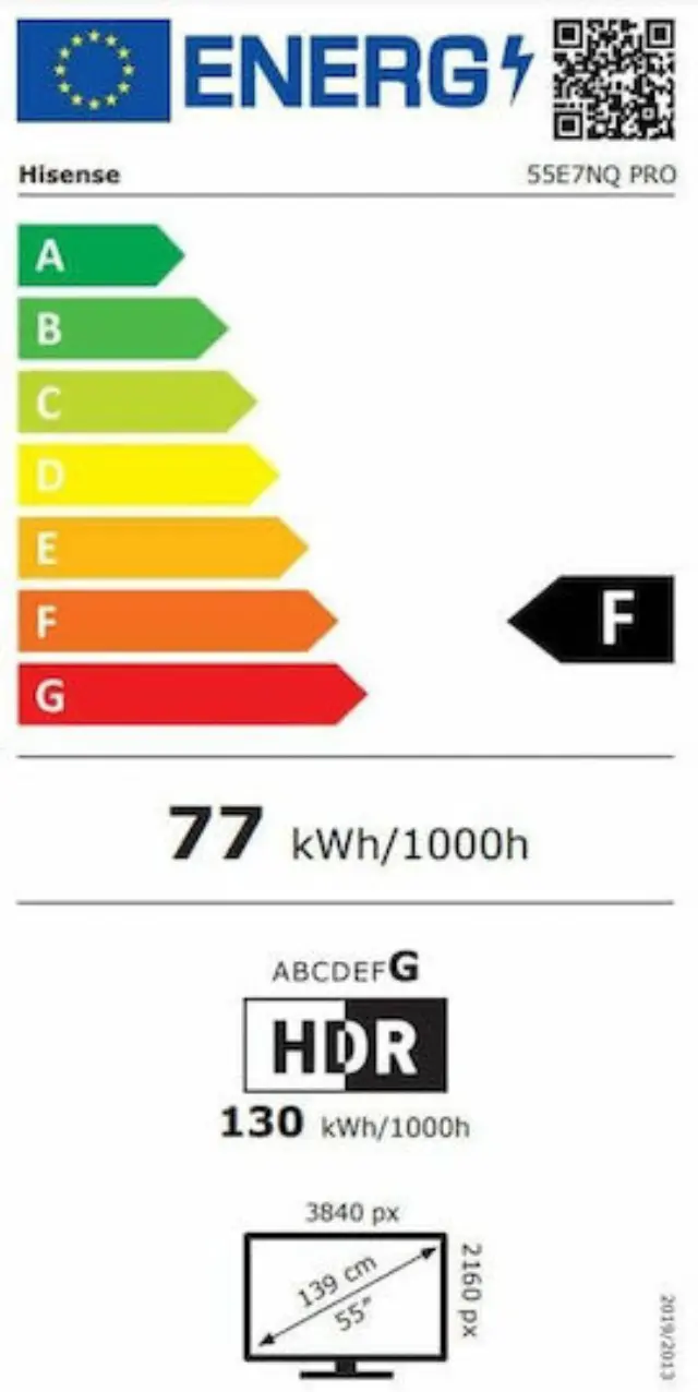 Hisense Smart Τηλεόραση 55" 4K UHD QLED 55E7NQ Pro HDR (2024) 2