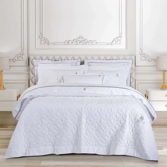 Ζεύγος Μαξιλαροθήκες 50x70+8 Oxford Classic Greenwich Polo Club 2357 White 100% Microfiber 2