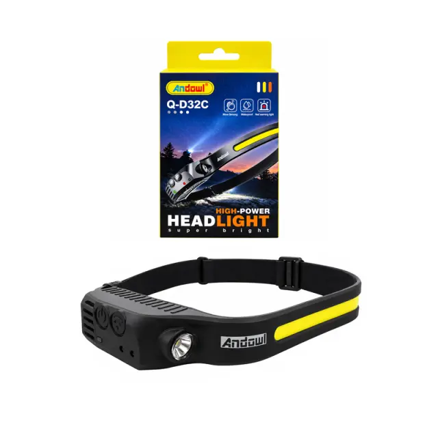 Andowl Φακός Κεφαλής LED 430lm με Λευκό & Κόκκινο Φως Q-D32C - Andowl Q-D32C LED Headlamp 430lm with White & Red Light 0751283