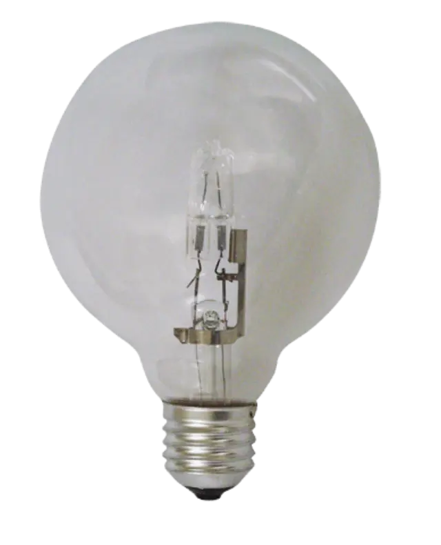 Glou Λάμπα Ιωδίνης G-Hal Globe G95 57W E27 230V 2900K -Διαφανής
