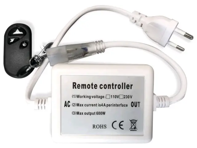 Avide LED Ταινία 220V 600W Ντίμερ 3528 SMD RF Τηλεχειριστήριο και Controll 15.001.0620