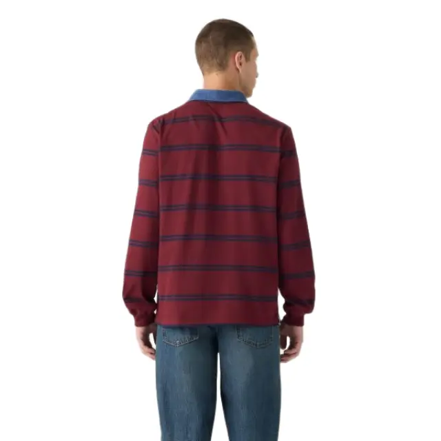 Levi's Classic Long-Sleeve Rugby Polo Shirt ανδρική μακρυμάνικη μπλούζα A31200043-1 2