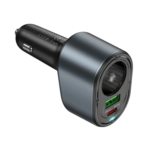 Φορτιστής Αυτοκινήτου Hoco Z56 Friend Dual USB Fast Charge PD35W+QC3.0 με Υποδοχή Αναπτήρα Μαύρος