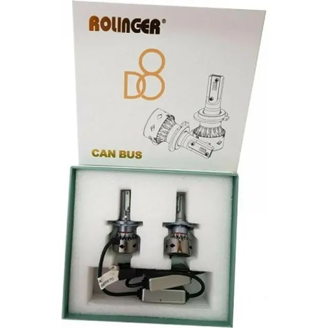 Λάμπες LED Rolinger D8 H11 12V 36W 2τμχ AU-00320 2