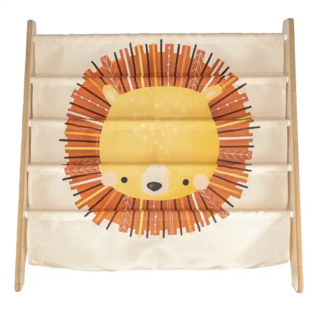 Sassi Montessori Παιδική Βιβλιοθήκη Ξύλινη 62x61 εκ. Chompy The Lion
