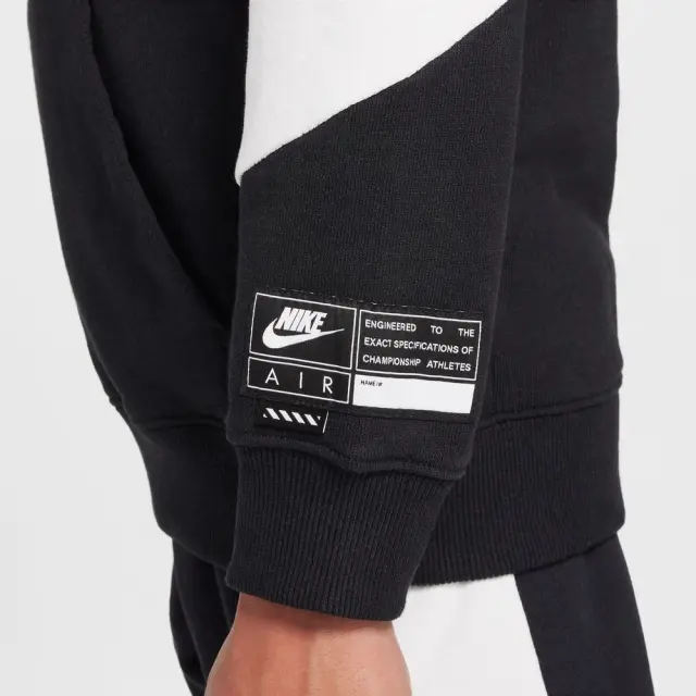 Nike Air Fleece ΠΑΙΔΙΚΗ ΜΠΛΟΥΖΑ (HF8812-010) - Λευκό-Μαύρο 2