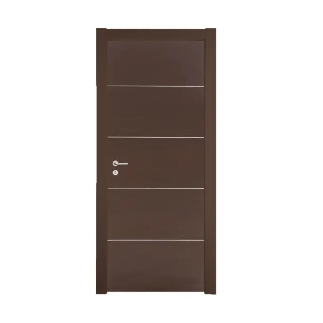 Εσωτερική Πόρτα Wenge με inox ΚΠ 107 3