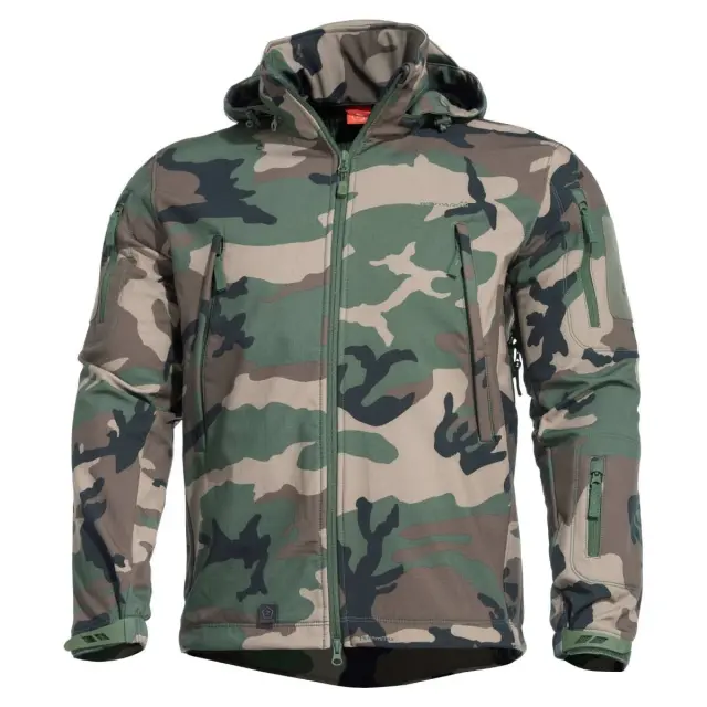 Pentagon ARTAXES Softshell Jacket Woodland-Μπουφάν παραλλαγής για Τακτική Χρήση