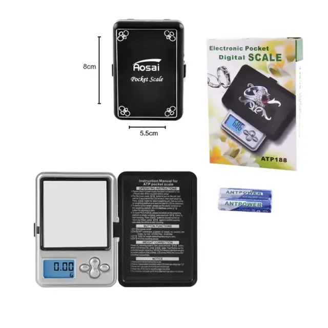 Mini ψηφιακή ζυγαριά ακριβείας 0,01 – 200gr – Pocket digital scale ATP188