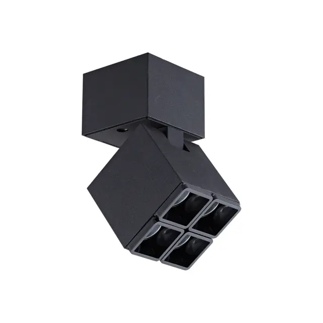 Abi Σποτ οροφής LED 6W 4000K 6.1x11cm κινητό μαύρο