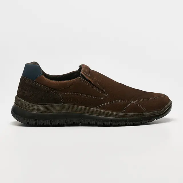 Imac Μοκασίνια-Loafers Ανδρικό δέρμα Nubuck Καφέ IMA/452671 NABUK/CAFFE