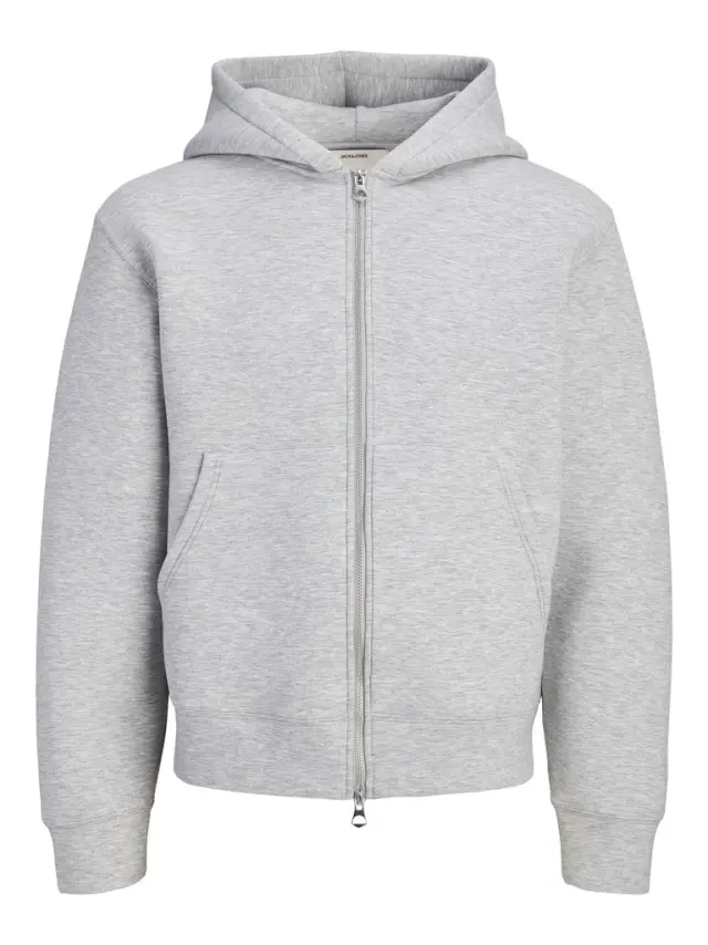 JCOLEGACY SWEAT SCUBA ZIP HOOD NOOS - Light Grey Melange