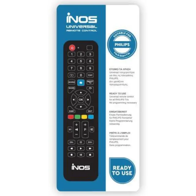 Τηλεχειριστήριο inos για Philips TVs & Smart TVs (Ready To Use) N47689