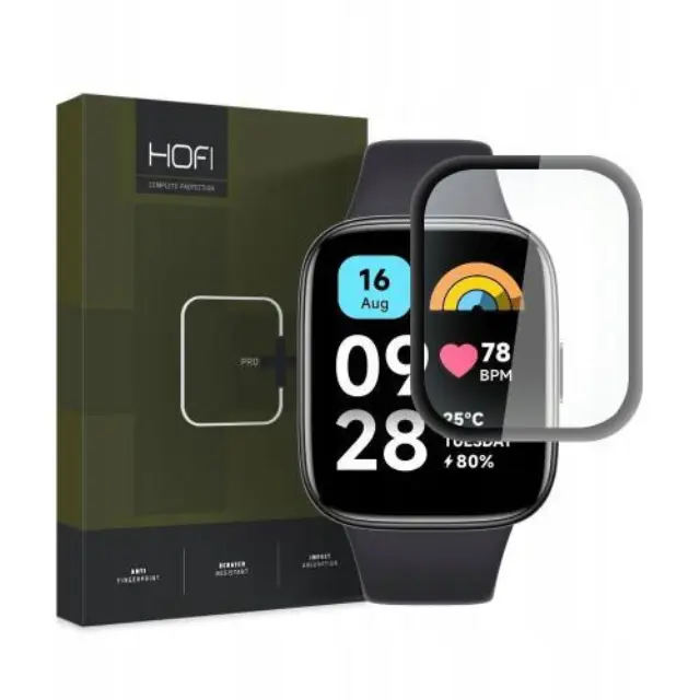 Hybrid Nano Glass Hofi Pro+ Xiaomi Redmi Watch 3 Active Μαύρο (1 τεμ.) N64345