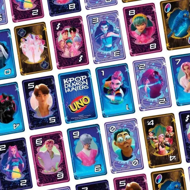 Mattel UNO K Pop Demon Hunters (JRV01) – Επιτραπέζιο Παιχνίδι με Κάρτες για 2-10 Παίκτες, 7+ Ετών 3