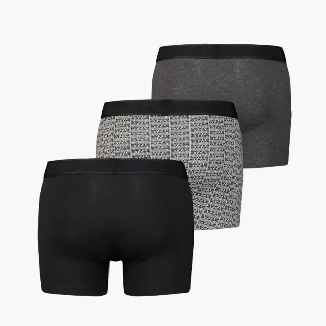 Σετ Δώρου Μποξεράκια Levi's 3 Τεμάχια 37149-0899 Μαύρο-Γκρι - M 2