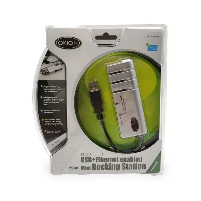 OKION Mini Docking Station High Speed USB+Ethernet 2