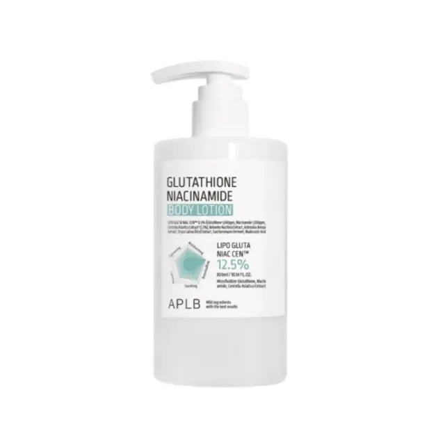 APLB Glutathione Niacinamide Body Lotion Λοσιόν Σώματος για Λάμψη + Ομοιομορφία Τόνου με Γλουταθειόνη + Νιασιναμίδη 300ml