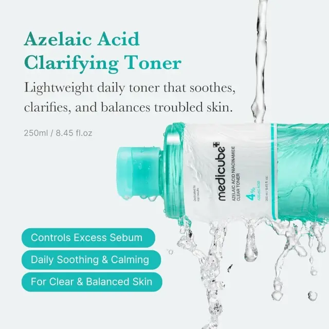 Medicube Azelaic Acid Niacinamide Clear Toner Καταπραϋντικό και Εξισορροπητικό Toner Προσώπου, 250ml 2