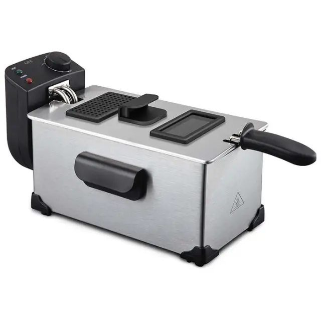 Ανοξείδωτη φριτέζα 3L, 2200W.