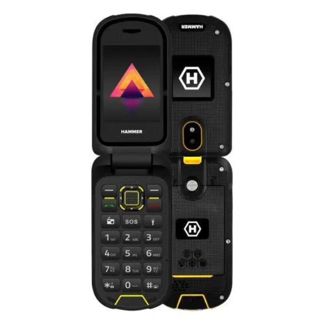 Κινητό Τηλέφωνο Hammer Bow LTE (Dual SIM) Μαύρο-Κίτρινο N64751