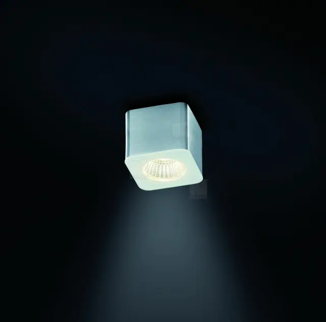 OSO Φωτιστικό Οροφής LED Aluminium Mat IP44 Άμεσου Φωτισμού Αλουμινίου