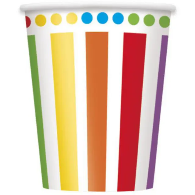 Ποτήρια 266ml Rainbow / 8 τεμ