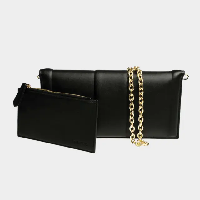 Valentino Bags - Γυναικεία Τσάντα Χιαστί Brass VBS8G617-001 Μαύρο 3