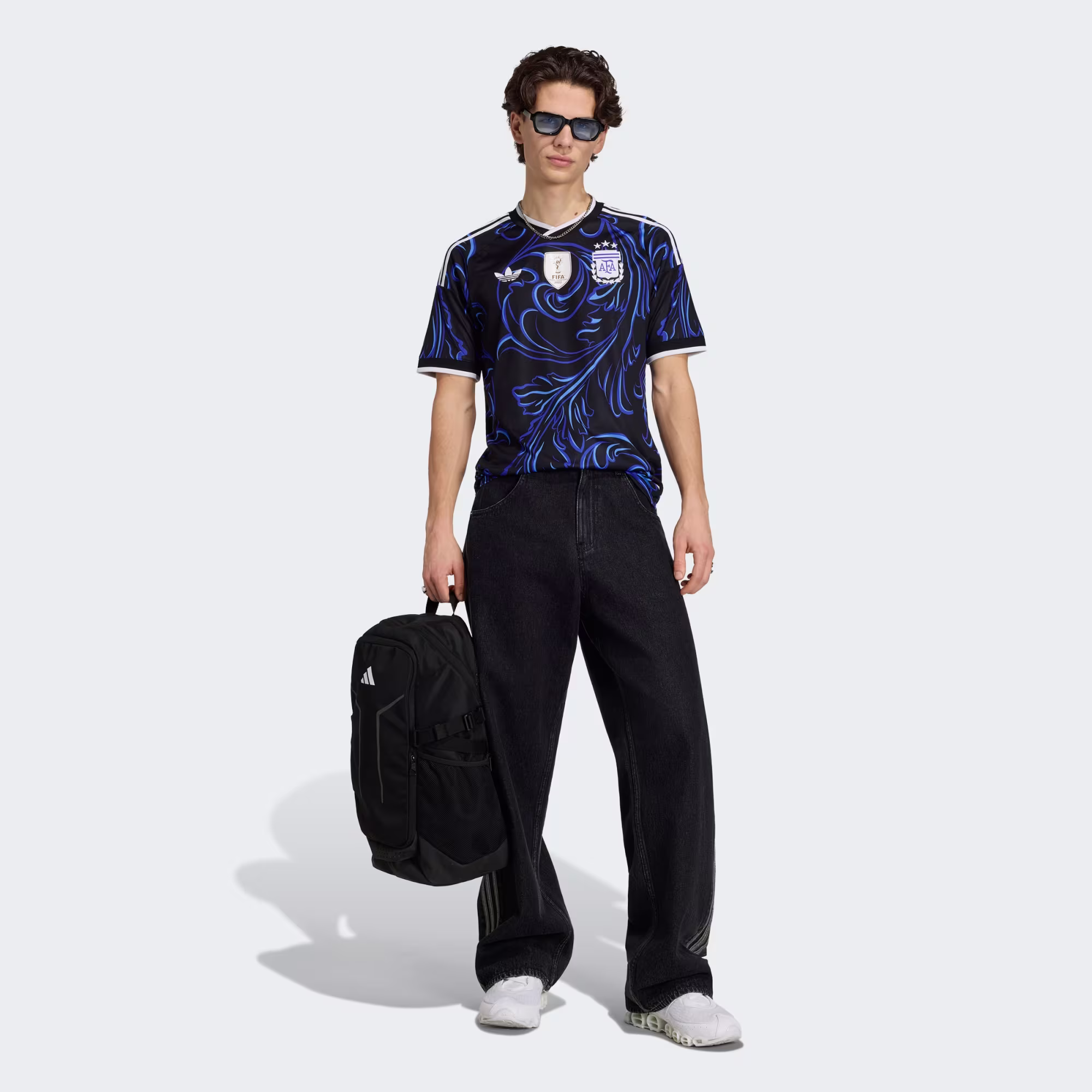 adidas Originals Men's Argentine Football Association Away Jersey Μπλε Σκούρο JM8395 (adidas Originals) - XLarge 3