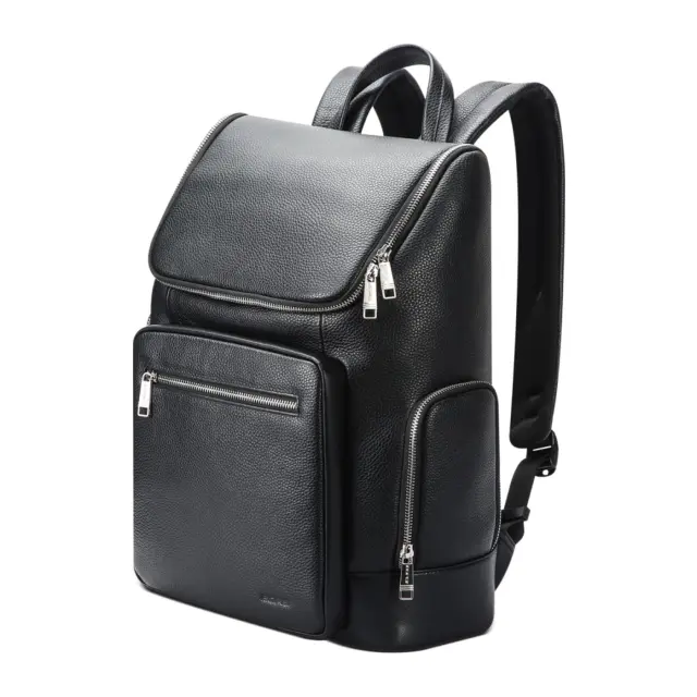 Δερμάτινο Σακίδιο πλάτης Αντικλεπτικό 25L Laptop 15,6 Bopai 61-122431 μαύρο - One Size 2