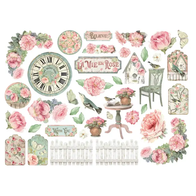 Die Cuts Stamperia, House of Roses 2