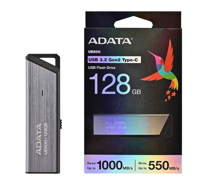 Adata Dashdrive Elite UE800 128GB USB 3.2-C Gen2 (AELI-UE800-128G-CSG) (ADAAELI-UE800-128G-CSG)