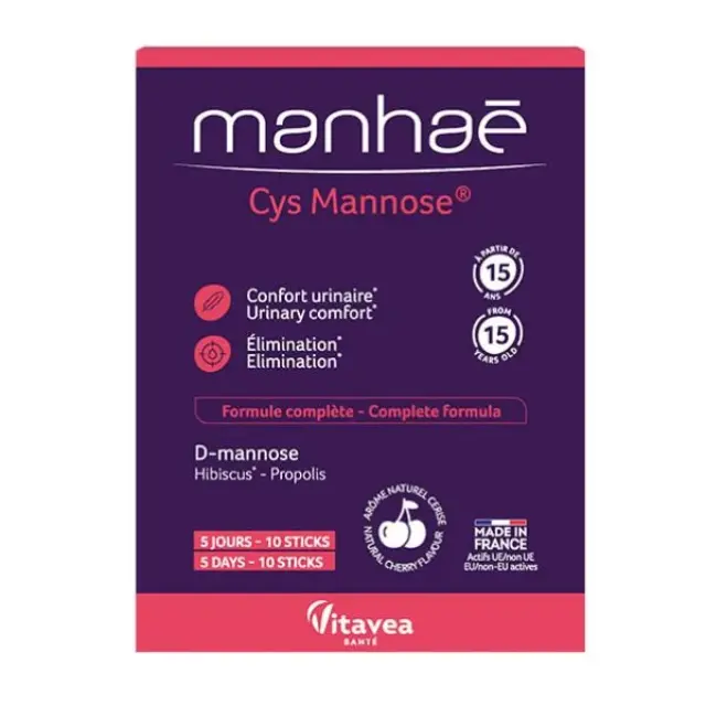 Vitavea Manhae Cys Mannose Διατήρηση Της Υγείας Του Ουροποιητικού 10 φακελίσκοι